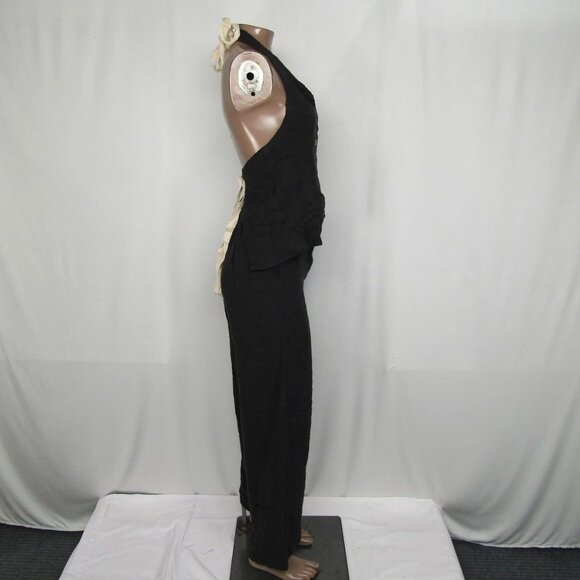 NEW FREE PEOPLE Women's Take Me To Paris 2-Piece Pant Set Black Size XS - Picture 5 of 6